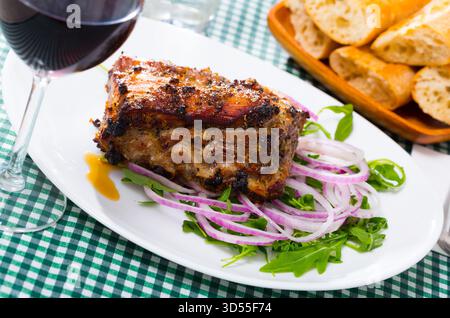 Gebratenes Schweinefleisch Stockfoto