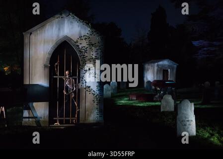Halloween Nachtwanderung im Blenheim Palace, Woodstock, Großbritannien Stockfoto