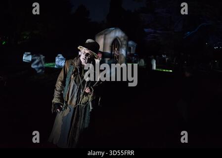 Halloween Nachtwanderung im Blenheim Palace, Woodstock, Großbritannien Stockfoto