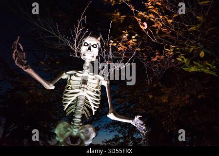 Halloween Nachtwanderung im Blenheim Palace, Woodstock, Großbritannien Stockfoto