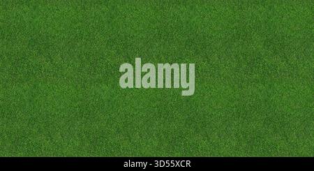 Grünes Gras nahtlose Hintergrundstruktur. Blick von oben auf die grüne Rasenfläche von einem Gartenrasen, einem Fußballplatz, einem Sportplatz. Stockfoto