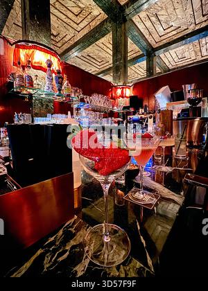 Loos American Bar, Art-Dco-Bar nach einem Entwurf von Adolf Loos, Wien, …sterreich Stockfoto