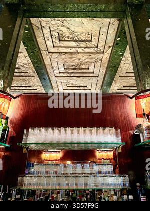 Loos American Bar, Art-Dco-Bar nach einem Entwurf von Adolf Loos, Wien, …sterreich Stockfoto