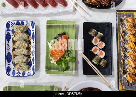 Japanische Küche für asiatisches Abendessen Stockfoto