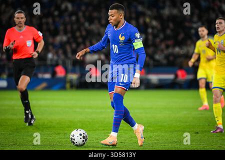 Paris, Frankreich, Frankreich. November 2025. Kylian MBAPPE aus Frankreich während des Gruppenspiels zur FIFA-Weltmeisterschaft 2026 zwischen Frankreich und der Ukraine am 13. November 2025 im Parc des Princes-Stadion in Paris. (Kreditbild: © Matthieu Mirville/ZUMA Press Wire) NUR REDAKTIONELLE VERWENDUNG! Nicht für kommerzielle ZWECKE! Stockfoto