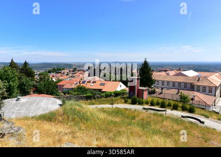 Guarda City, Panoramablick. Beiras, Portugal. Stockfoto