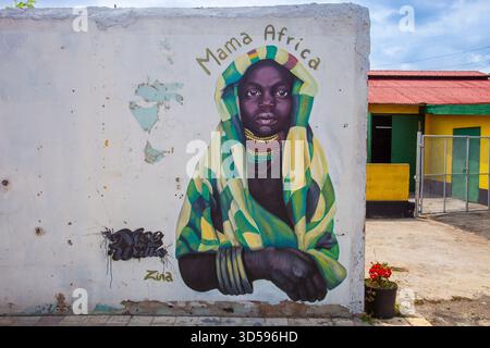 Jamaika, Kingston. Das Tuff Gong Studio wurde von Bob Marley gegründet und ist heute im Besitz seiner Frau Rita Marley. Viele jamaikanische und ausländische Künstler haben die Stockfoto