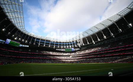 Ein allgemeiner Blick in Tottenham Hotspur während des Spiels. Premier League-Spiel Tottenham Hotspur gegen Manchester United im Tottenham Hotspur Stadium in Stockfoto