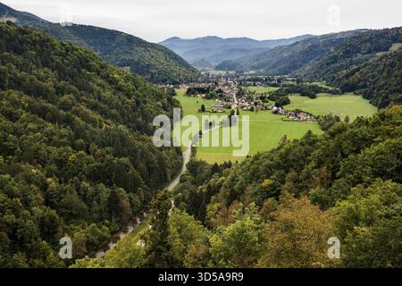 Kruth, Vogesen, Elsaß-Lothringen, Vosges Oberrhein Departement, Frankreich Stockfoto
