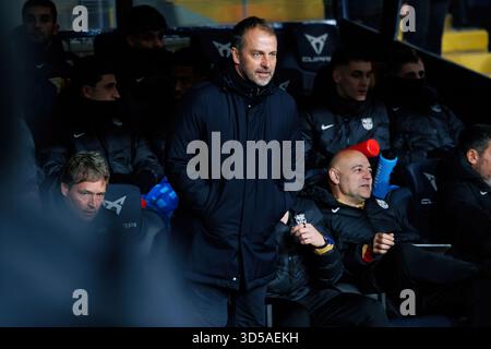 Barcelona, Spanien. Januar 2025. Der Trainer Hansi Flick spielte beim LaLiga EA Sports Spiel zwischen dem FC Barcelona und Real Betis in der E Stockfoto