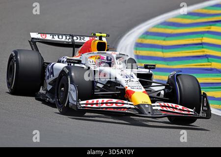 7. November 2925; Sao Paulo, Brasilien Liam Lawson (NZL) Visa Cash App RB Formel 1 Team VCARB 02 Honda während des freien Trainings des F1 Grand Prix von Brasilien im Autodromo Jose Carlos Pace Stockfoto