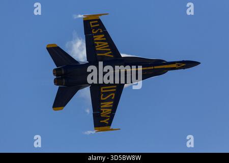 Blauer Engel Solo mit Dampf Stockfoto