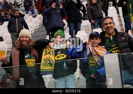 Torino, Italien. November 2025. Fans vor dem Spiel der Quilter Nations Series 2025 zwischen Italien und Südafrika im Juventus-Stadion in Turin, Nordwesten Italiens - 15. November 2025. Sport - Fußball (Foto: Fabio Ferrari/LaPresse) Credit: LaPresse/Alamy Live News Stockfoto