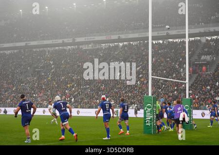 Torino, Italien. November 2025. Während des Spiels der Quilter Nations Series 2025 zwischen Italien und Südafrika im Juventus-Stadion in Turin, Nordwesten Italiens - 15. November 2025. Sport - Fußball (Foto: Fabio Ferrari/LaPresse) Credit: LaPresse/Alamy Live News Stockfoto