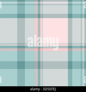 Pixelfarbenes Karomuster in weichen Pastellfarben. Retro-Vibe, perfekt für Hintergründe, Texturen oder Designelemente mit nostalgischem, handgefertigtem Design Stock Vektor