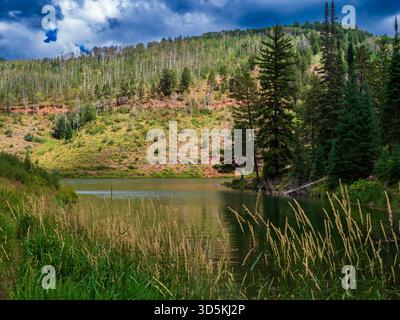 Lake, Sylvan Lake State Park, Eagle, Colorado. Stockfoto