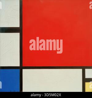 Komposition in Rot, Blau und Gelb, 1930 von Piet Mondrian Stock Vektor