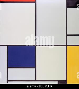 Tableau, 1921 von Piet Mondrian Stock Vektor
