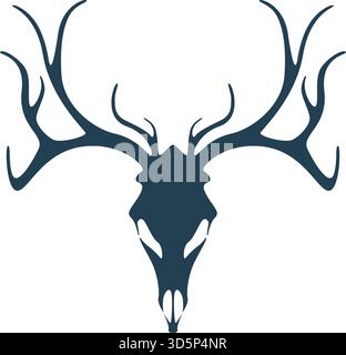 Designbild des Hirschlogos Stock Vektor