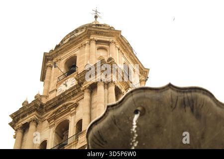Blick auf die Kathedrale von Malaga Stockfoto