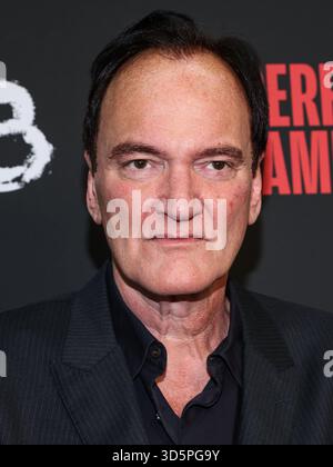 LOS ANGELES, KALIFORNIEN, USA – 12. NOVEMBER: Der amerikanische Regisseur, Schauspieler und Autor Quentin Tarantino kommt am 12. November 2025 bei der Premiere von Saban Films 'The Perfect Gamble' im Harmony Gold Theater in Los Angeles, Kalifornien, USA. (Foto: Kay Qiao/Image Press Agency) Stockfoto