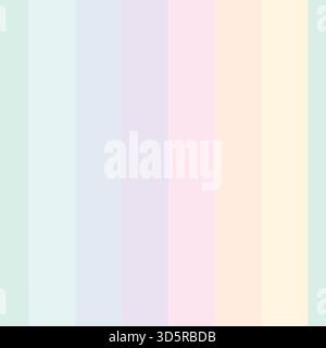 Regenbogenpastellfarben vertikal gestreifter nahtloser Musterhintergrund für Babywaren, Modetextilien, Grafiken. Vektorabbildung Stock Vektor