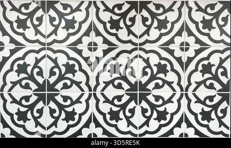 Black and white ceramic wall tile texture. High quality photo Stockfoto