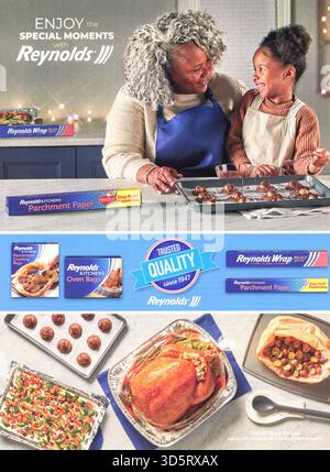 Cooking and Lifestyle Magazine, Ausgabe November 2025, USA Stockfoto