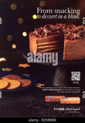 Cooking and Lifestyle Magazine, Ausgabe November 2025, USA Stockfoto