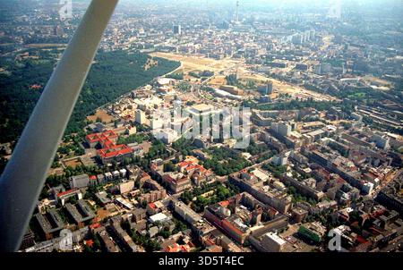 Berlin Mitte: Tiergarten, Potsdamer Platz 1992 Stockfoto