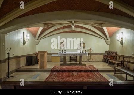 Co-Kathedrale Santa María oder Kirche Santa María la Mayor, valencianischer gotischer und neugotischer Tempel, Castellón de la Plana, Spanien, Europa. Stockfoto