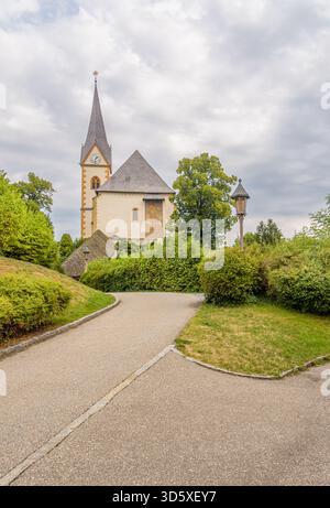 Die Kirche Maria Worth am Worthersee in Kärnten, Österreich Stockfoto