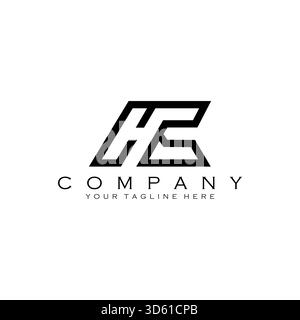 Ursprünglicher Designvektor des HC-Line-Monogramms Stock Vektor