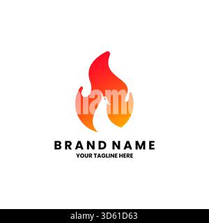 Design-Vektor des Fire Eagle-Logos Stock Vektor