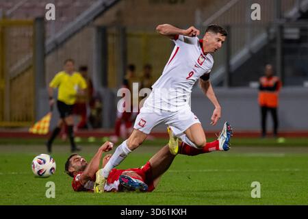 Attard, Malta. November 2025. Während des Spiels der Gruppe G der FIFA-Weltmeisterschaft 2026 zwischen Malta und Polen im Ta' Qali National Stadium in Attard, Malta am 17. November 2025 (Foto: Andrew SURMA/SIPA USA). Quelle: SIPA USA/Alamy Live News Stockfoto