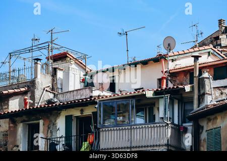Altes Stadtzentrum von Ventimiglia in Italien Stockfoto