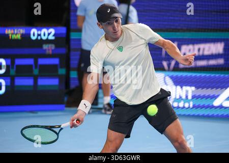 Bergamo, Italien. November 2025. Michele RIBECAI (ITA) während ATP Challenger Bergamo, internationales Tennisspiel in Bergamo, Italien, 18. November 2025 Credit: Independent Photo Agency/Alamy Live News Stockfoto