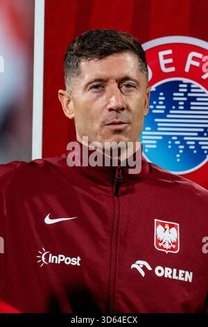 Attard, Malta. November 2025. Robert Lewandowski (Polen) beim Spiel der Gruppe G der europäischen Qualifikation zur FIFA-Weltmeisterschaft 2026 zwischen Malta und Polen im Ta'Qali National Stadium in Attard, Malta am 17. November 2025 (Foto: Andrew SURMA/SIPA USA). Quelle: SIPA USA/Alamy Live News Stockfoto