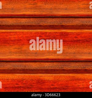 Nahtlose 4K-Fototextur der Oberfläche roter Holzsockel. Stockfoto