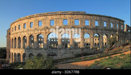 Kroatien, Pula, Arena, Amphitheater, Stockfoto