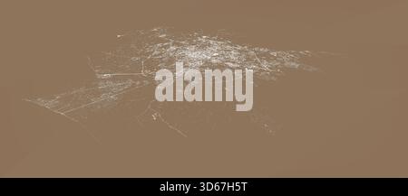 Rom Hauptstadt in Italien, Straßenkarte, Vektorumriss Illustrationsbild Stock Vektor