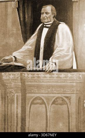 1901: Der anglikanische Erzbischof von Canterbury predigte in der Kathedrale von Canterbury. Randall Thomas Davidson, 1. Baron Davidson of Lambeth, GCVO, PC ( 1848–1930) diente von 1903 bis 1928 Stockfoto