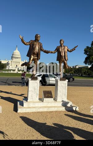 Trump Epstein Sculpture National Mall Stockfoto