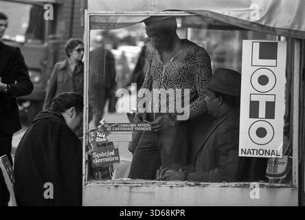 1975, Paris, Rive fuhr. Stockfoto