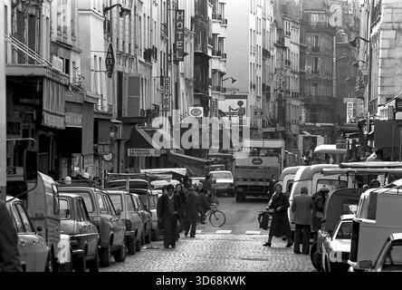 1975, Paris, Rive fuhr. Stockfoto