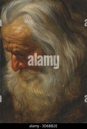 Kopfstudium eines bärtigen alten Mannes. Peter Paul Rubens (Flämisch, 1577-1640)" Stockfoto