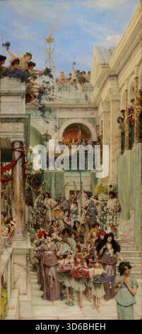 „Frühling. Lawrence Alma-Tadema (Englisch, 1836-1912)" Stockfoto