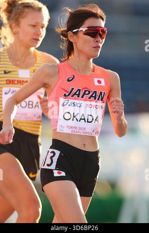 Tokio, Japan. November 2025. Mio Okada (JPN) Leichtathletik : 1500-m-Finale der Frauen während TOKIO 2025 DEAFLYMPICS im Komazawa Olympic Park General Sports Ground in Tokio, Japan. Quelle: Yohei Osada/AFLO SPORT/Alamy Live News Stockfoto