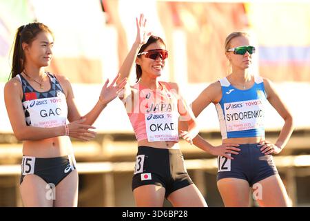 Tokio, Japan. November 2025. Mio Okada (JPN) Leichtathletik : 1500-m-Finale der Frauen während TOKIO 2025 DEAFLYMPICS im Komazawa Olympic Park General Sports Ground in Tokio, Japan. Quelle: Yohei Osada/AFLO SPORT/Alamy Live News Stockfoto