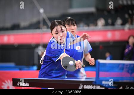 Tokio, Japan. November 2025. Mizue Yamada (JPN) Tischtennis : 3. Runde der Frauen während TOKIO 2025 DEAFLYMPICS am Tokio Metropolitan Gymnasium in Tokio, Japan. Quelle: AFLO SPORT/Alamy Live News Stockfoto